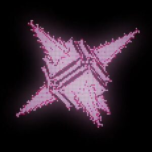 Animation - 3D CRT Spike Ball on Black Background