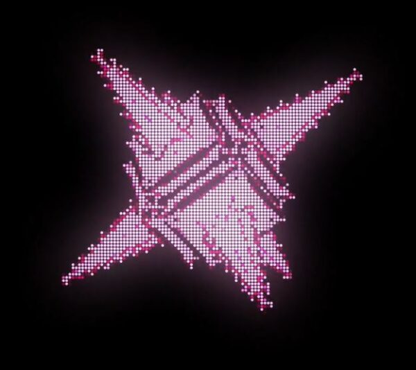 Animation - 3D CRT Spike Ball on Black Background