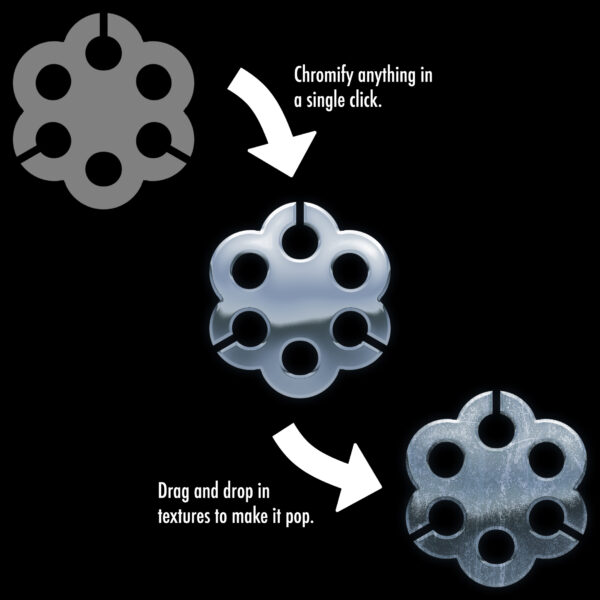 Photoshop Action - Chrome Effect - Image 2